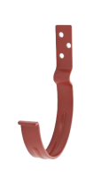 Крюк крепления желоба короткий L-60 мм, сталь, d-125 мм, красный, Aquasystem